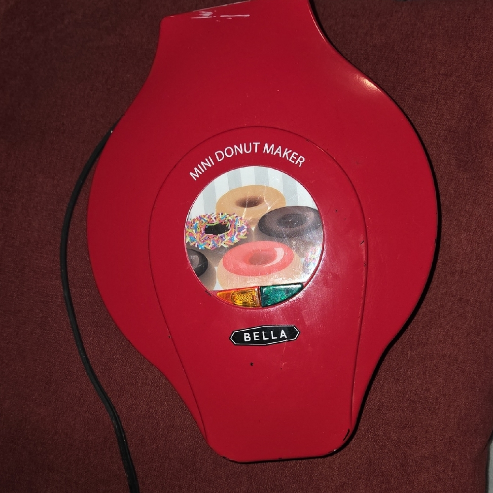 Bella Red Donut Maker for Home Kitchen